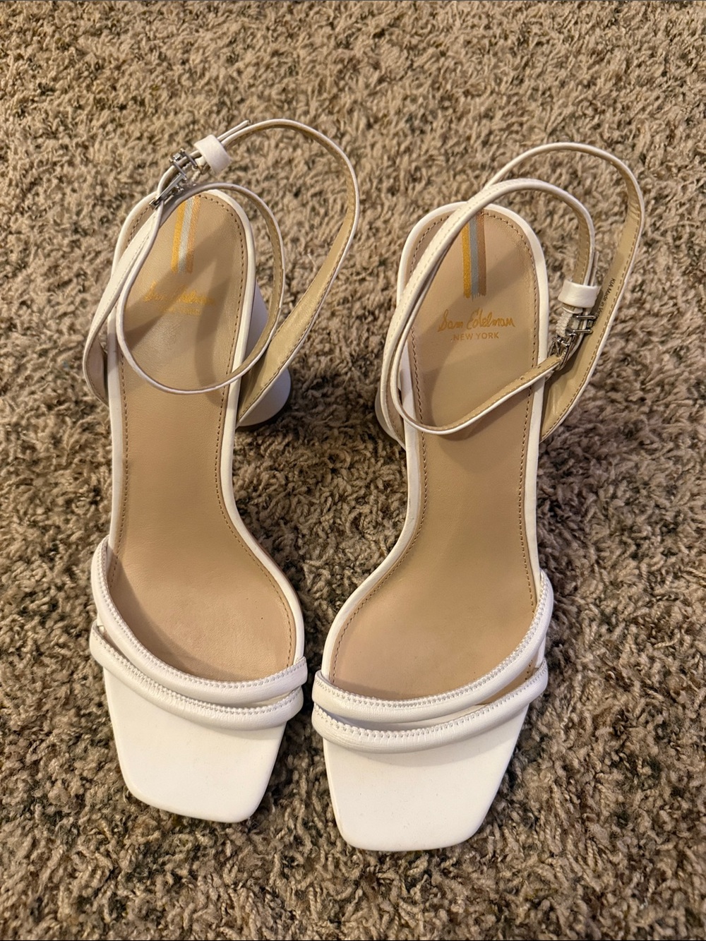 Sam Edelman Square-Toe Strappy Sandals